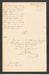k.k. naturhistorisches Hofmuseum, Intendanzakten 1885-1896 (Hauer), Aktenzahl Z.371/1887, Seite 1
